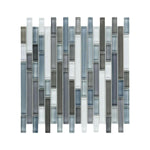 Horizon Sunset Rain Sky Glossy Linear Glass Mosaic Wall Tile Horizon Sunset Rain Sky Glossy Linear Glass Mosaic Wall Tile - American Tile Depot