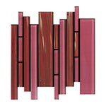 Horizon Wild Rose Linear Glass Mosaic Tile Horizon Wild Rose Linear Glass Mosaic Tile - American Tile Depot