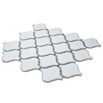 Hulu Fancy White Arabesque Porcelain Mosaic Tile Hulu Fancy White Arabesque Porcelain Mosaic Tile - American Tile Depot