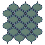 Hulu Green Arabesque Porcelain Mosaic Tile Hulu Green Arabesque Porcelain Mosaic Tile - American Tile Depot