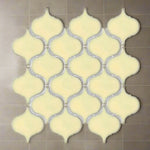 Hulu Ivory Arabesque Porcelain Mosaic Tile Hulu Ivory Arabesque Porcelain Mosaic Tile - American Tile Depot