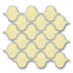 Hulu Ivory Arabesque Porcelain Mosaic Tile Hulu Ivory Arabesque Porcelain Mosaic Tile - American Tile Depot