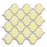 Hulu Ivory Arabesque Porcelain Mosaic Tile Hulu Ivory Arabesque Porcelain Mosaic Tile - American Tile Depot