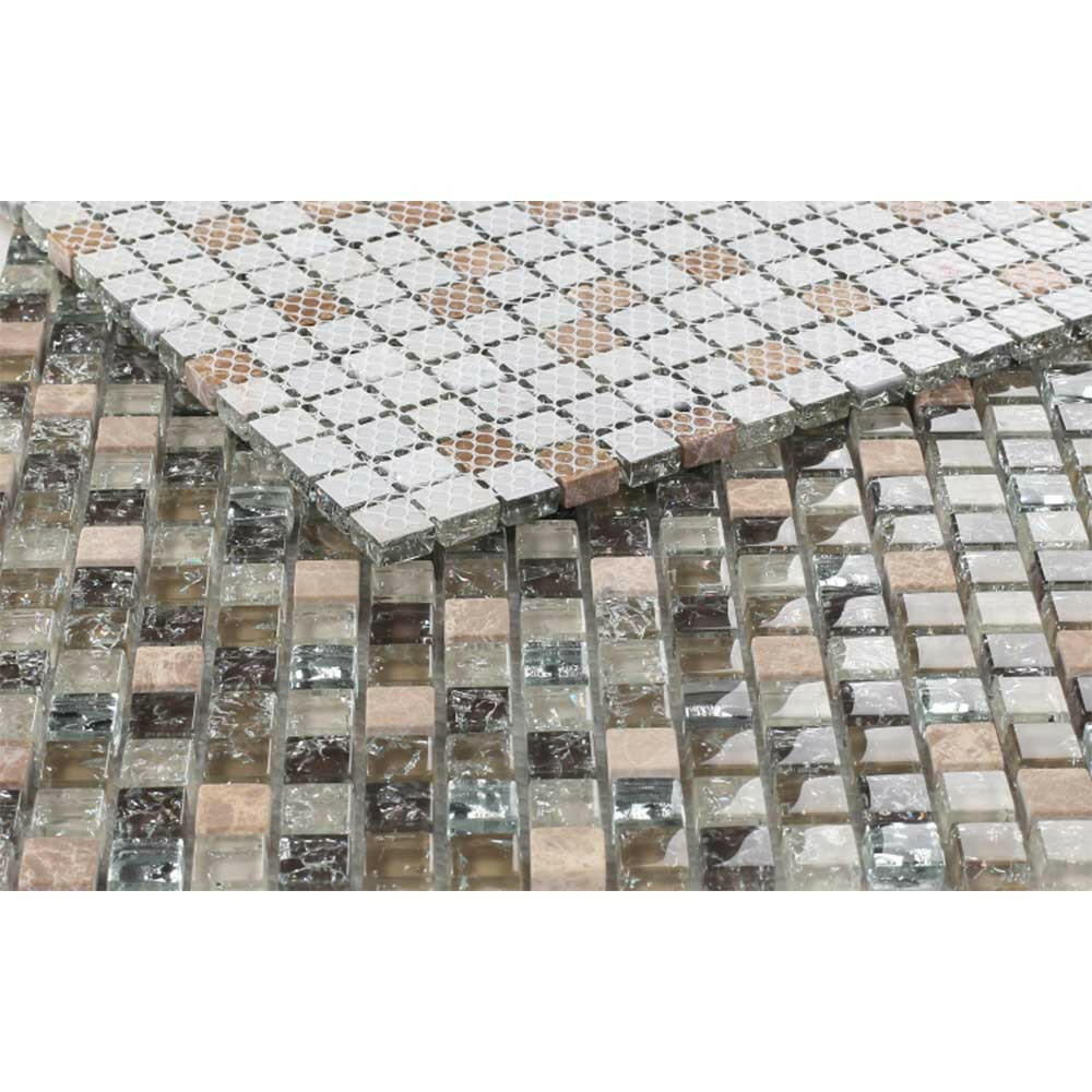 Iceberg Grey Mini Square Mosaic Wall Tile - American Tile Depot