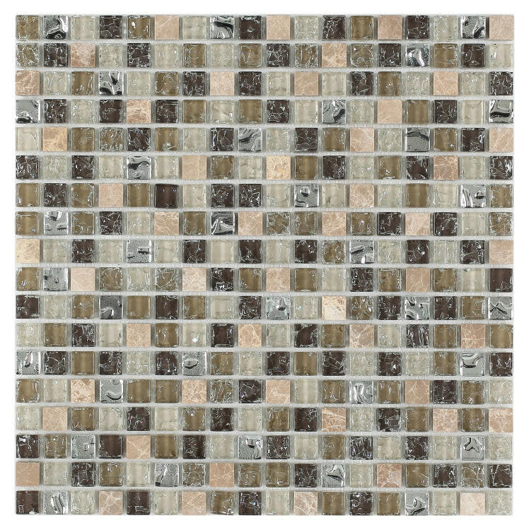Iceberg Grey Mini Square Mosaic Wall Tile - American Tile Depot