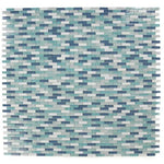 Iceberg Royal Blue Glass Mosaic Wall Tile Iceberg Royal Blue Glass Mosaic Wall Tile - American Tile Depot