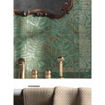 8x8 Inserto Diadema Lauro Glossy Ceramic Wall Tile - American Tile Depot