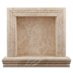 Ivory Travertine Hand-Made Custom Shampoo Niche / Shelf - SMALL - Polished Ivory Travertine Hand-Made Custom Shampoo Niche / Shelf - SMALL - Polished - American Tile Depot