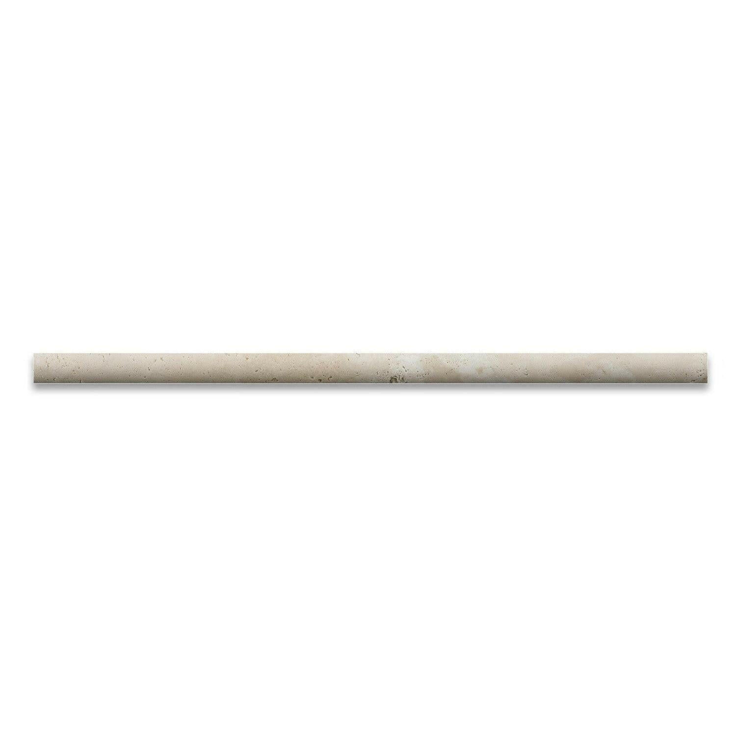 Ivory Travertine Honed 1/2x12 Pencil Liner Ivory Travertine Honed 1/2x12 Pencil Liner - American Tile Depot