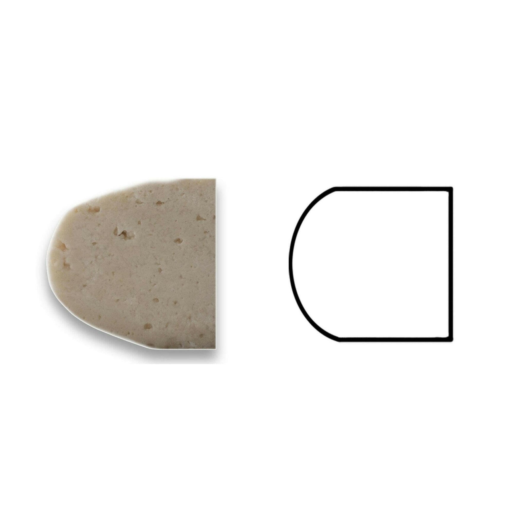 Ivory Travertine Honed 1x12 Diamond Rope Liner Ivory Travertine Honed 1x12 Diamond Rope Liner - American Tile Depot