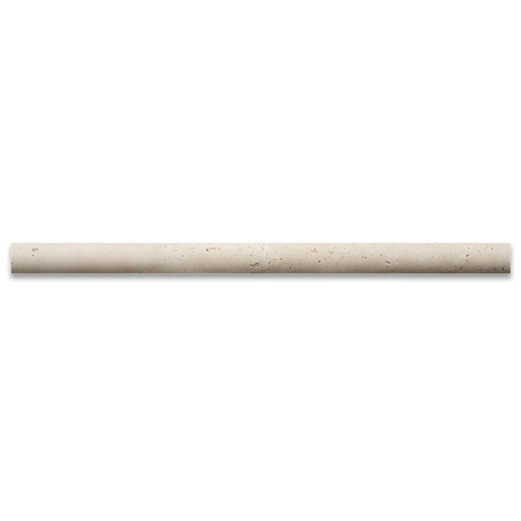 Ivory Travertine Honed 3/4x12 Bullnose Liner Ivory Travertine Honed 3/4x12 Bullnose Liner - American Tile Depot