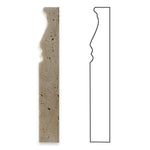 Ivory Travertine Honed 5x12 Baseboard Trim Molding Ivory Travertine Honed 5x12 Baseboard Trim Molding - American Tile Depot