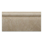 Ivory Travertine Honed 6x12 Baseboard Trim Molding Ivory Travertine Honed 6x12 Baseboard Trim Molding - American Tile Depot