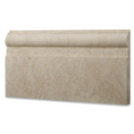 Ivory Travertine Honed 6x12 Baseboard Trim Molding Ivory Travertine Honed 6x12 Baseboard Trim Molding - American Tile Depot