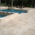 Ivory Travertine Tumbled French Pattern Tile Ivory Travertine Tumbled French Pattern Tile - American Tile Depot