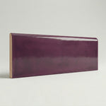 3x10 Brio Surface Burgundy Ceramic Bullnose Tile 3x10 Brio Surface Burgundy Ceramic Bullnose Tile - American Tile Depot