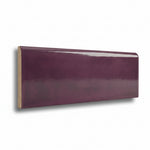 3x10 Brio Surface Burgundy Ceramic Bullnose Tile 3x10 Brio Surface Burgundy Ceramic Bullnose Tile - American Tile Depot