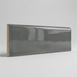 3x10 Brio Surface Dark Gray Ceramic Bullnose Tile 3x10 Brio Surface Dark Gray Ceramic Bullnose Tile - American Tile Depot