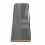 3x10 Brio Surface Dark Gray Ceramic Bullnose Tile - American Tile Depot
