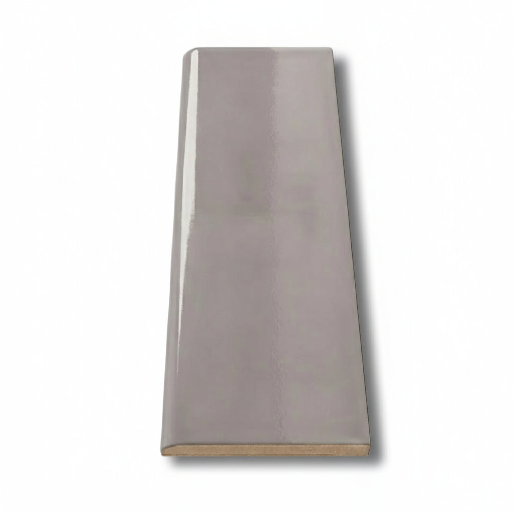 3x10 Brio Surface Lavander Ceramic Bullnose Tile - American Tile Depot