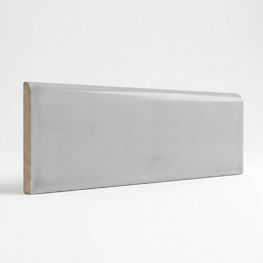 3x10 Brio Surface Tender Gray Ceramic Bullnose Tile 3x10 Brio Surface Tender Gray Ceramic Bullnose Tile - American Tile Depot