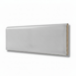 3x10 Brio Surface Tender Gray Ceramic Bullnose Tile - American Tile Depot