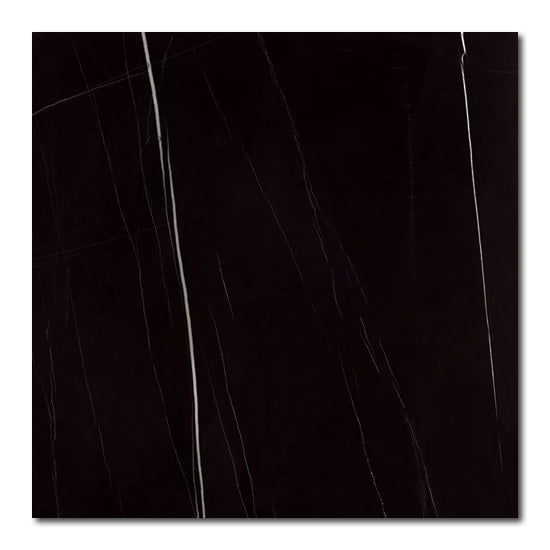 48x48 La Monde Sahara Noir Matte Marble Look Porcelain Tile