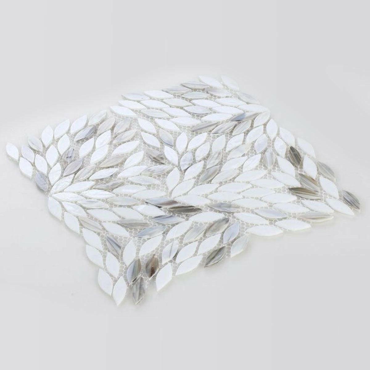 Laurel Dawn Flower Glass Mosaic Tile Laurel Dawn Flower Glass Mosaic Tile - American Tile Depot