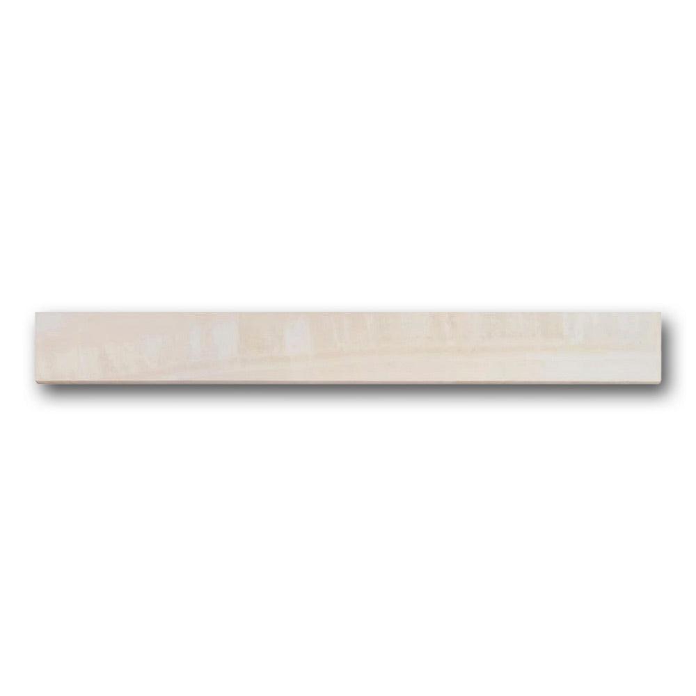 Luna Ivory Polished Bullnose 3x24 Molding Trim Luna Ivory Polished Bullnose 3x24 Molding Trim - American Tile Depot