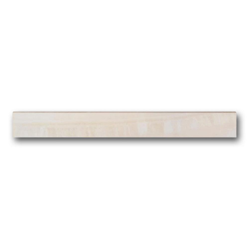 Luna Ivory Polished Bullnose 3x24 Molding Trim Luna Ivory Polished Bullnose 3x24 Molding Trim - American Tile Depot