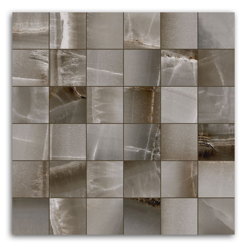 Luna Ocean Matte Square Porcelain Mosaic Tile