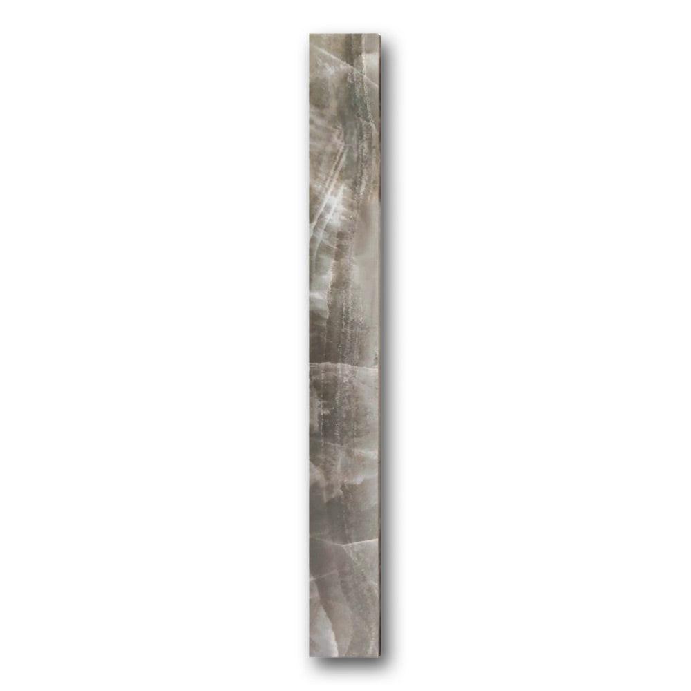 Luna Ocean Polished Bullnose 3x24 Molding Trim Luna Ocean Polished Bullnose 3x24 Molding Trim - American Tile Depot