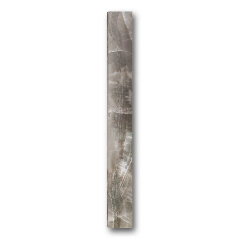 Luna Ocean Polished Bullnose 3x24 Molding Trim Luna Ocean Polished Bullnose 3x24 Molding Trim - American Tile Depot
