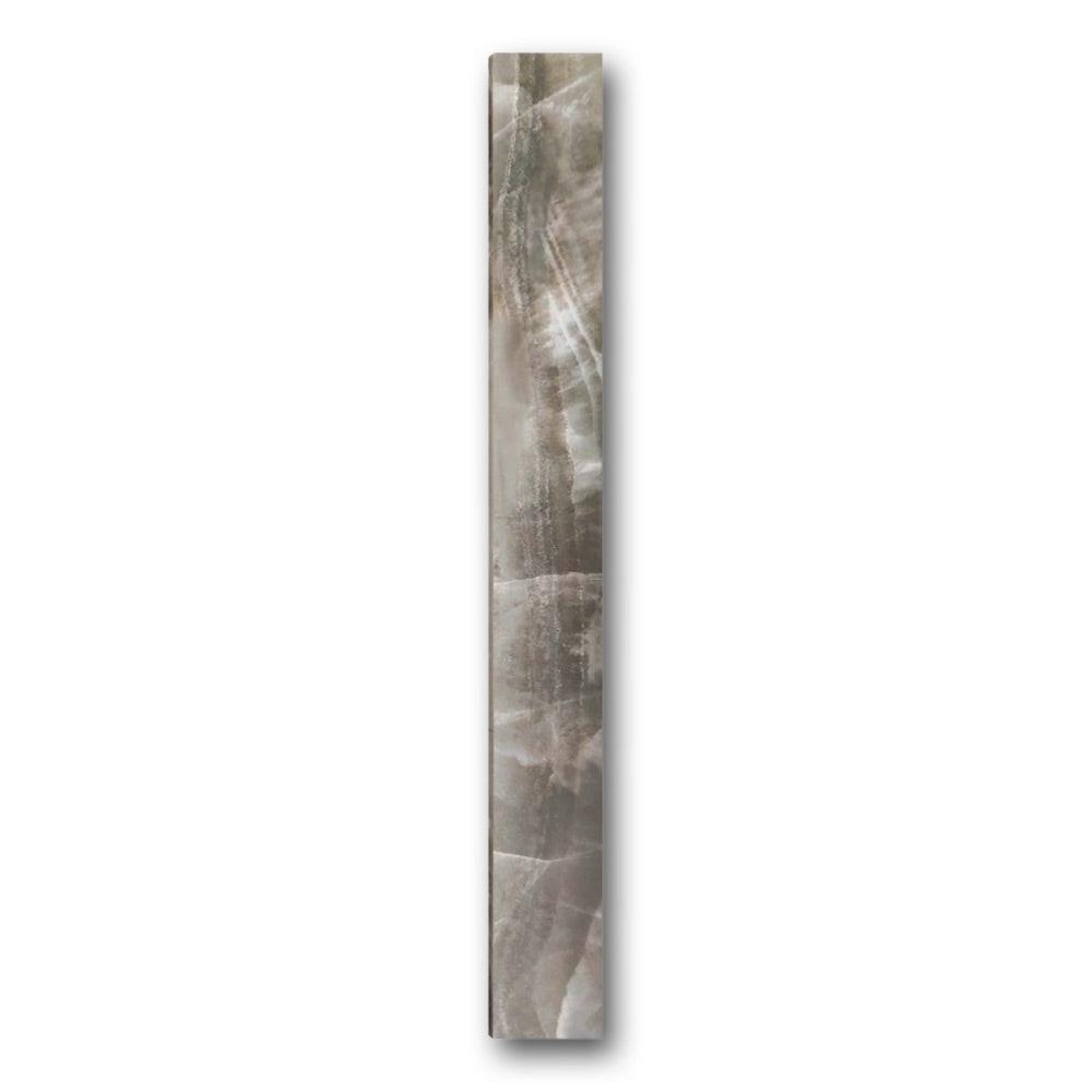 Luna Ocean Polished Bullnose 3x24 Molding Trim Luna Ocean Polished Bullnose 3x24 Molding Trim - American Tile Depot