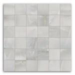 Luna Silver Matte Square Porcelain Mosaic Tile Luna Silver Matte Square Porcelain Mosaic Tile - American Tile Depot