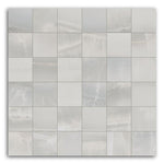Luna Silver Matte Square Porcelain Mosaic Tile Luna Silver Matte Square Porcelain Mosaic Tile - American Tile Depot