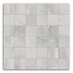 Luna Silver Matte Square Porcelain Mosaic Tile Luna Silver Matte Square Porcelain Mosaic Tile - American Tile Depot
