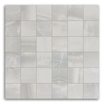 Luna Silver Matte Square Porcelain Mosaic Tile Luna Silver Matte Square Porcelain Mosaic Tile - American Tile Depot