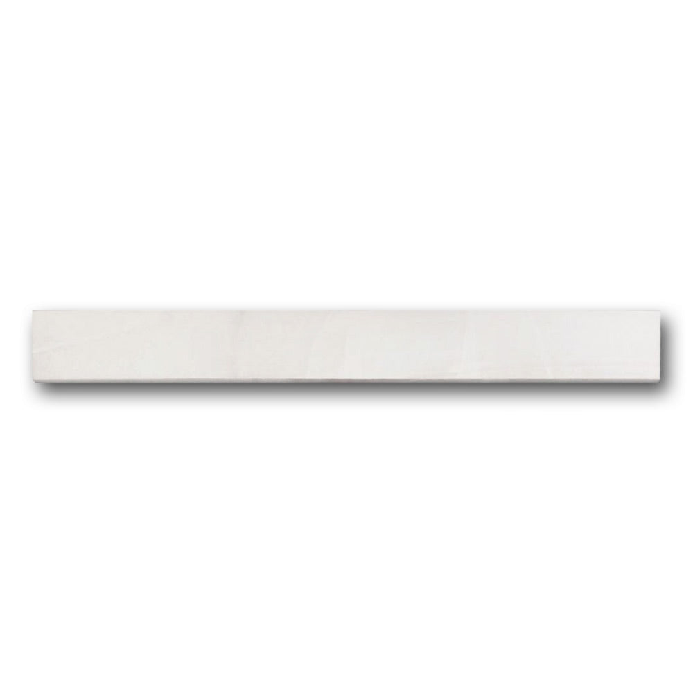 Luna White Matte Bullnose 3x24 Molding Trim