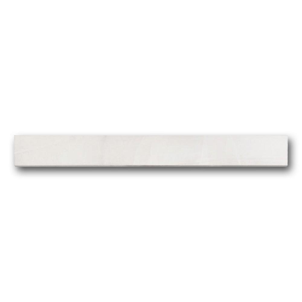 Luna White Polished Bullnose 3x24 Molding Trim Luna White Polished Bullnose 3x24 Molding Trim - American Tile Depot