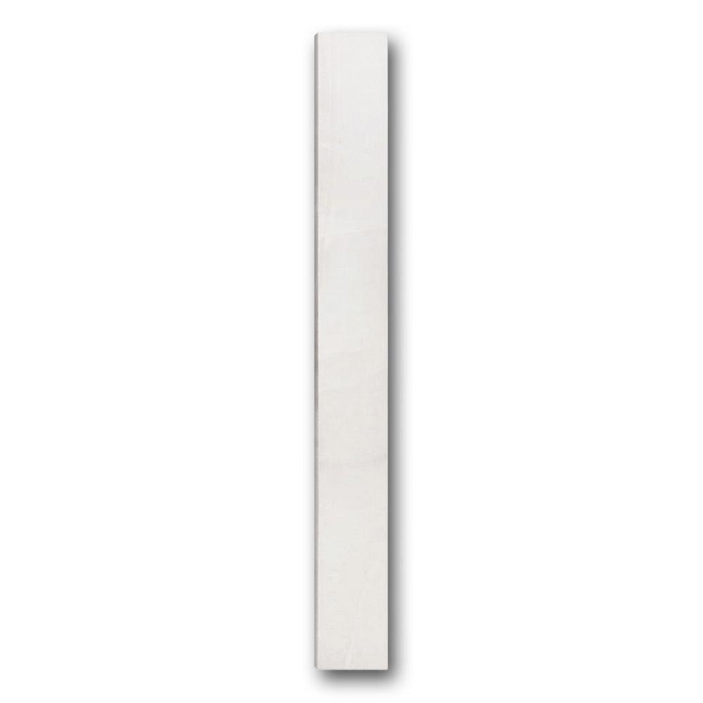Luna White Polished Bullnose 3x24 Molding Trim Luna White Polished Bullnose 3x24 Molding Trim - American Tile Depot