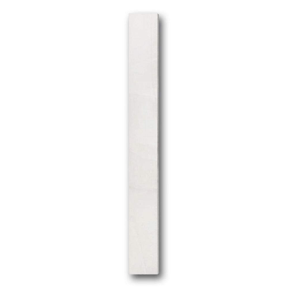 Luna White Polished Bullnose 3x24 Molding Trim Luna White Polished Bullnose 3x24 Molding Trim - American Tile Depot