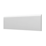 3x10 Palette Tender Gray Glossy Solid Color Ceramic Bullnose Tile - American Tile Depot