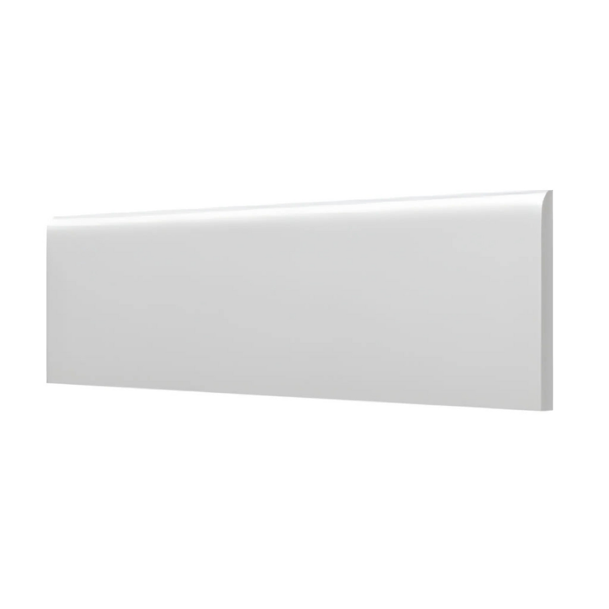 3x10 Palette Tender Gray Glossy Solid Color Ceramic Bullnose Tile - American Tile Depot