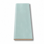 3x10 Faience Aqua Matte Ceramic Bullnose Tile - American Tile Depot