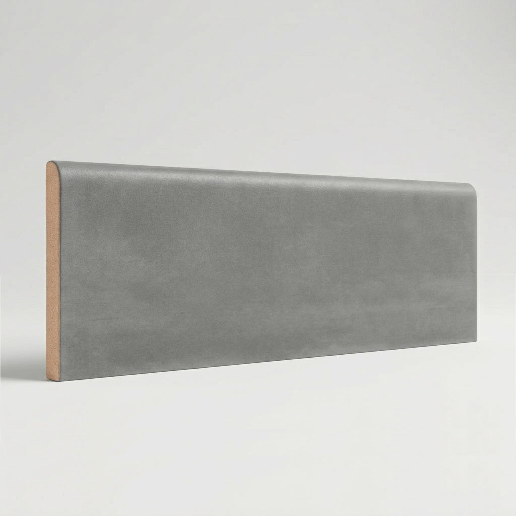 3x10 Faience Taupe Matte Ceramic Bullnose Tile 3x10 Faience Taupe Matte Ceramic Bullnose Tile - American Tile Depot