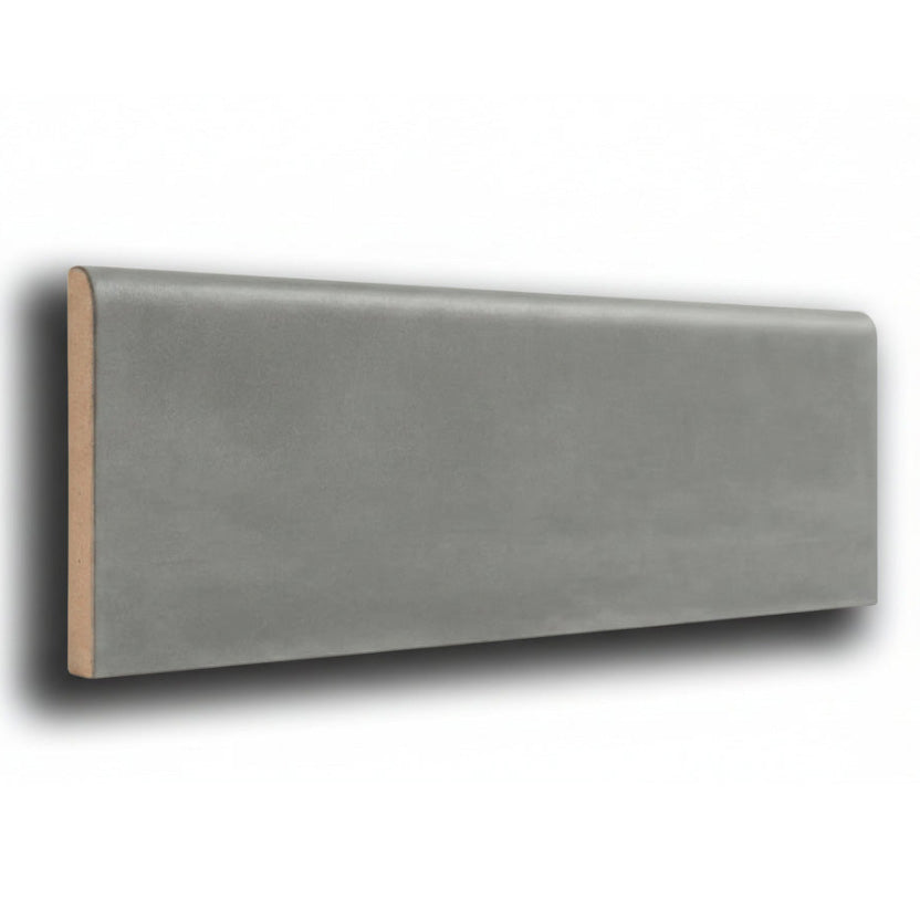 3x10 Faience Taupe Matte Ceramic Bullnose Tile 3x10 Faience Taupe Matte Ceramic Bullnose Tile - American Tile Depot