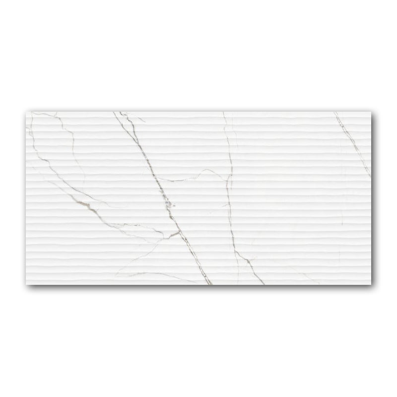12x24 Majestic Flow White Suite Matte Ceramic Wall Tile - American Tile Depot