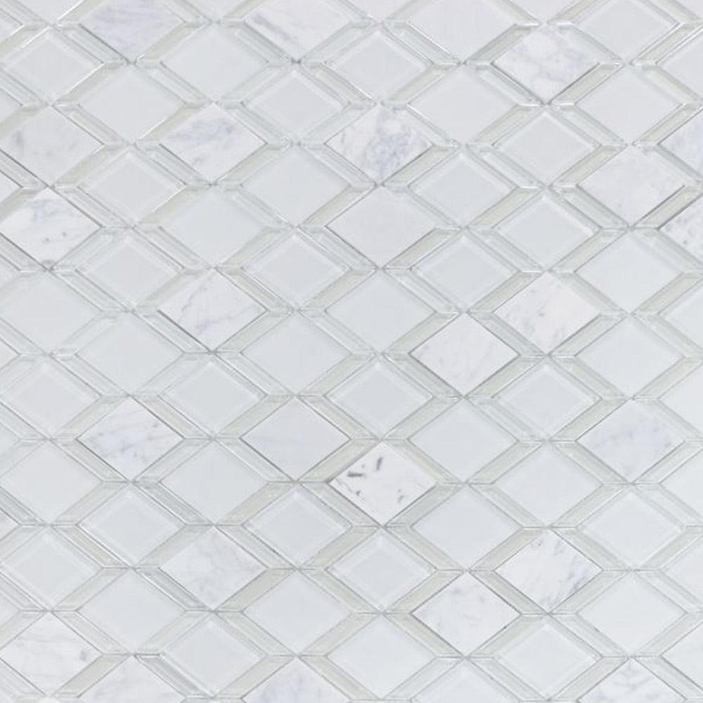 Marblee Square Glass Mosaic Wall Tile Marblee Square Glass Mosaic Wall Tile - American Tile Depot