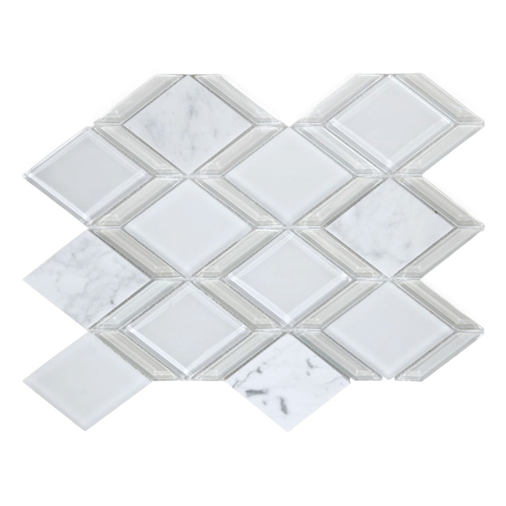 Marblee Square Glass Mosaic Wall Tile